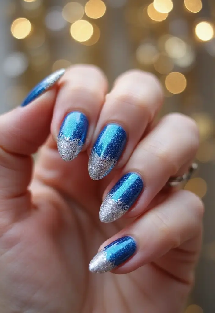 28 Gorgeous Summer Ombre Nails to Copy Now - 10. Glitter Bomb