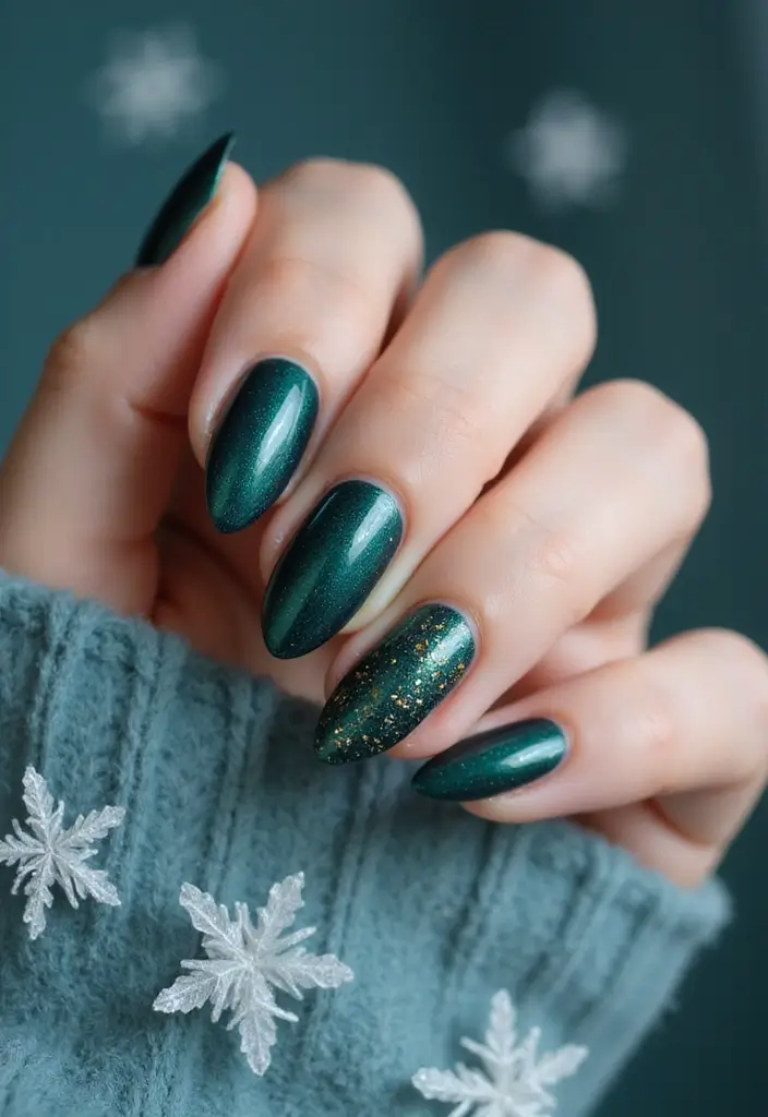 28 How to Style Bold Nail Colors for Fall 2025 - 13. Deep Teal Tranquility