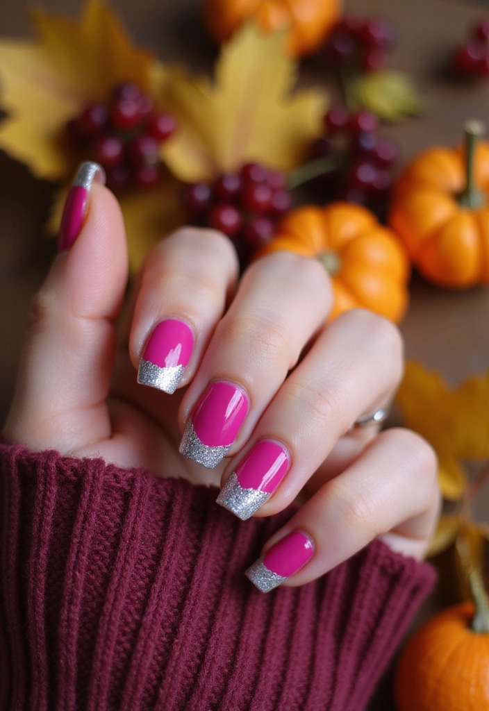28 How to Style Bold Nail Colors for Fall 2025 - 16. Fuchsia Fall Flair