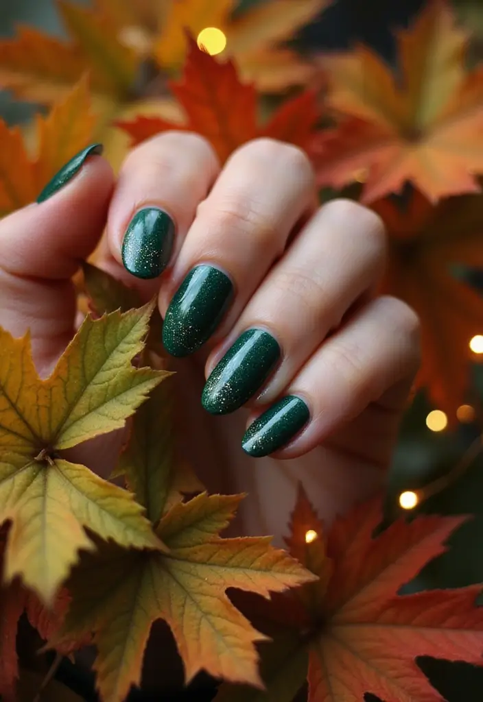 28 How to Style Bold Nail Colors for Fall 2025 - 2. Deep Emerald Dreams