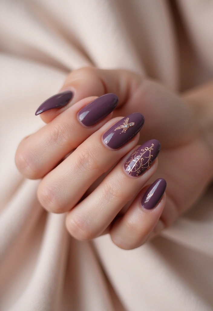 28 How to Style Bold Nail Colors for Fall 2025 - 20. Bold mauve