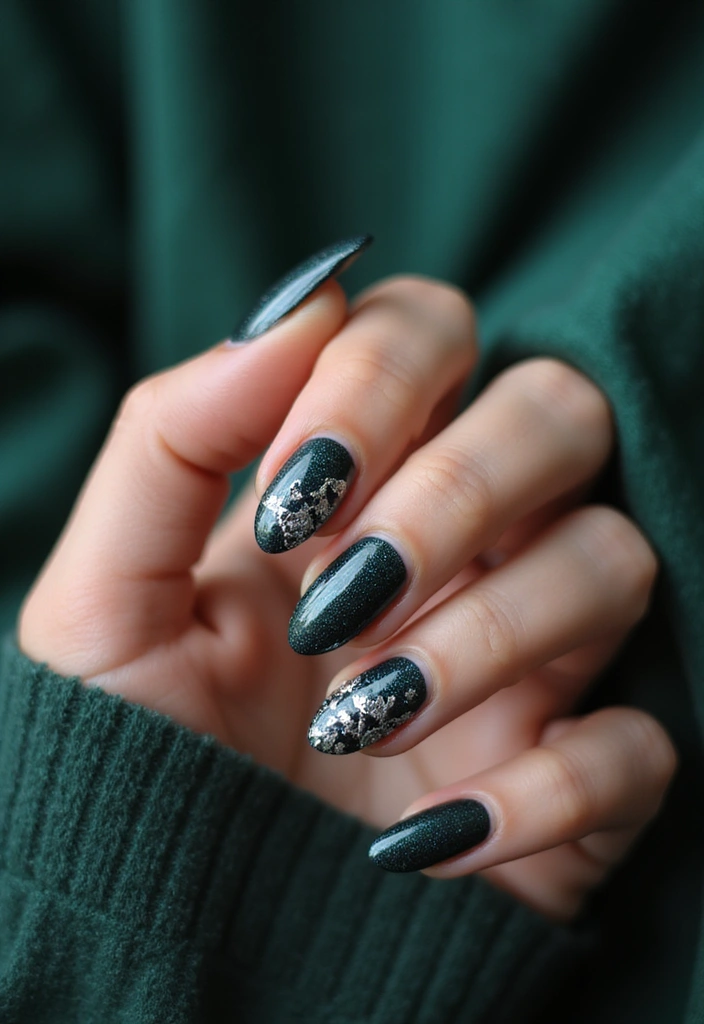28 How to Style Bold Nail Colors for Fall 2025 - 22. Glittery Gunmetal