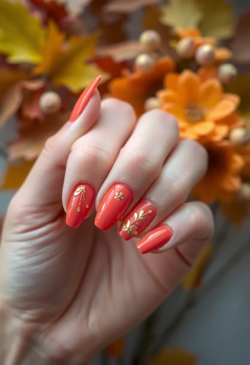 28 How to Style Bold Nail Colors for Fall 2025 - 23. Coral Crush