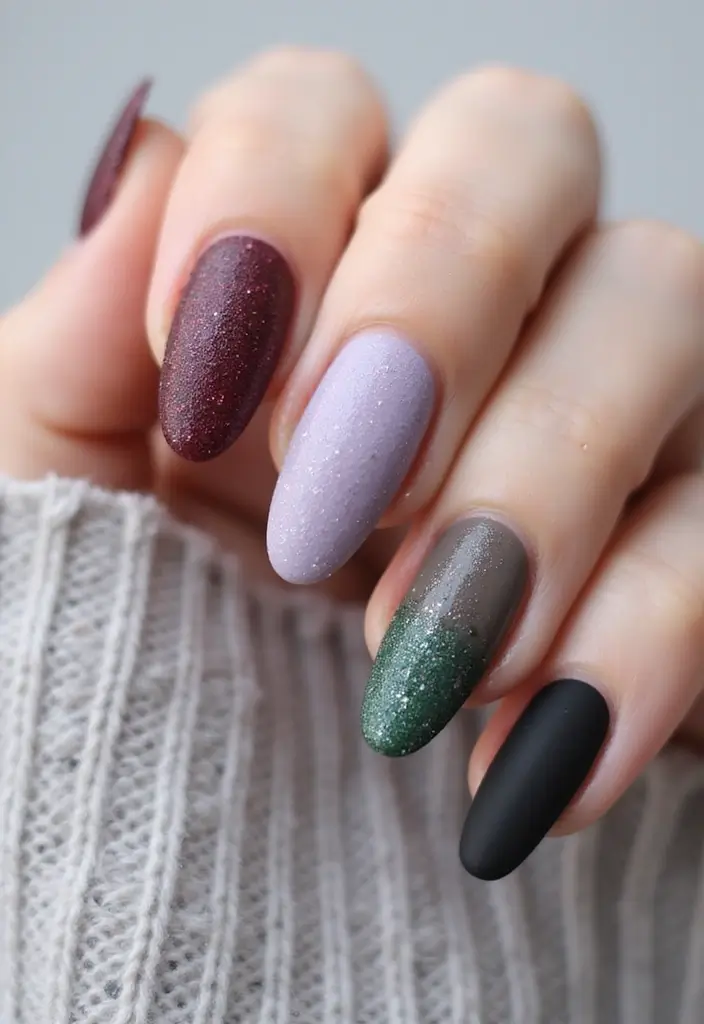 28 Matte Finish Nails for a Sleek Look - 10. Textured Matte