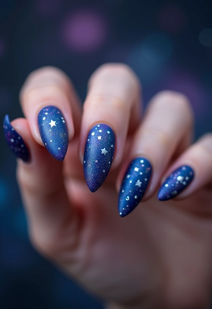 28 Matte Finish Nails for a Sleek Look - 14. Mystical Matte