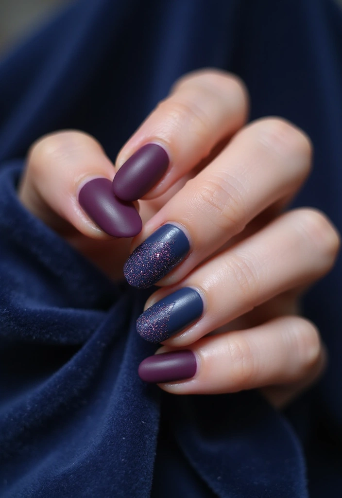 28 Matte Finish Nails for a Sleek Look - 6. Shimmering Matte