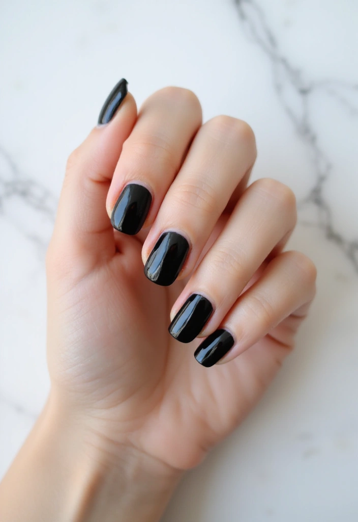 28 Minimalist Nails with a Twist for Late 2025 - 11. Classic Monochrome
