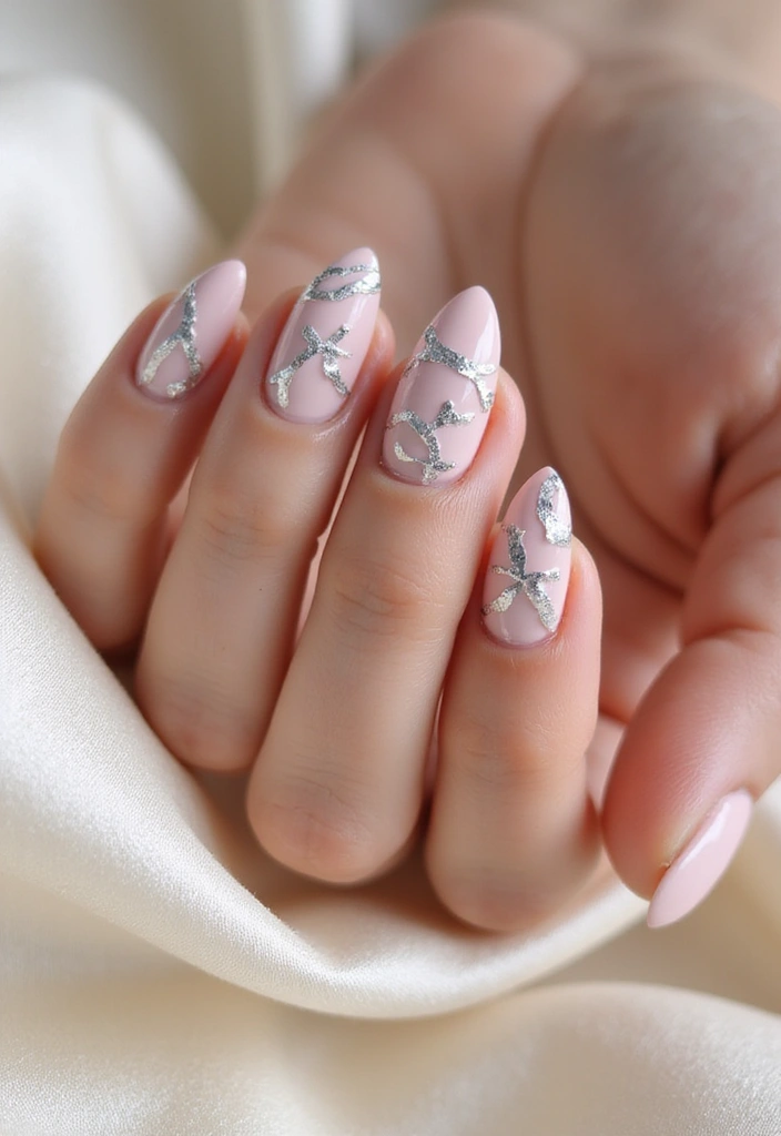 28 Minimalist Nails with a Twist for Late 2025 - 17. Elegant Silver Foil