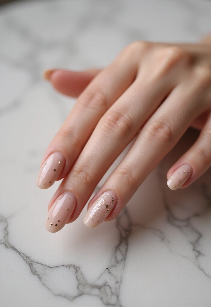 28 Minimalist Nails with a Twist for Late 2025 - 23. Metallic Dots