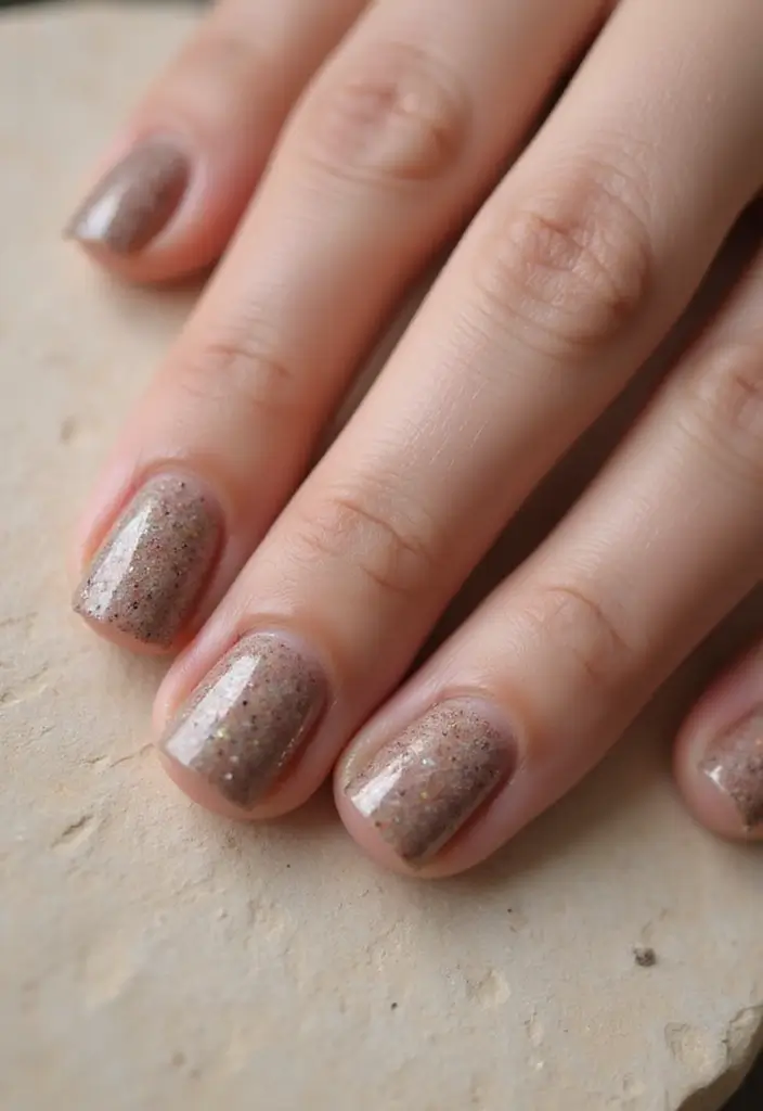 28 Minimalist Nails with a Twist for Late 2025 - 26. Polished Pebble Effect