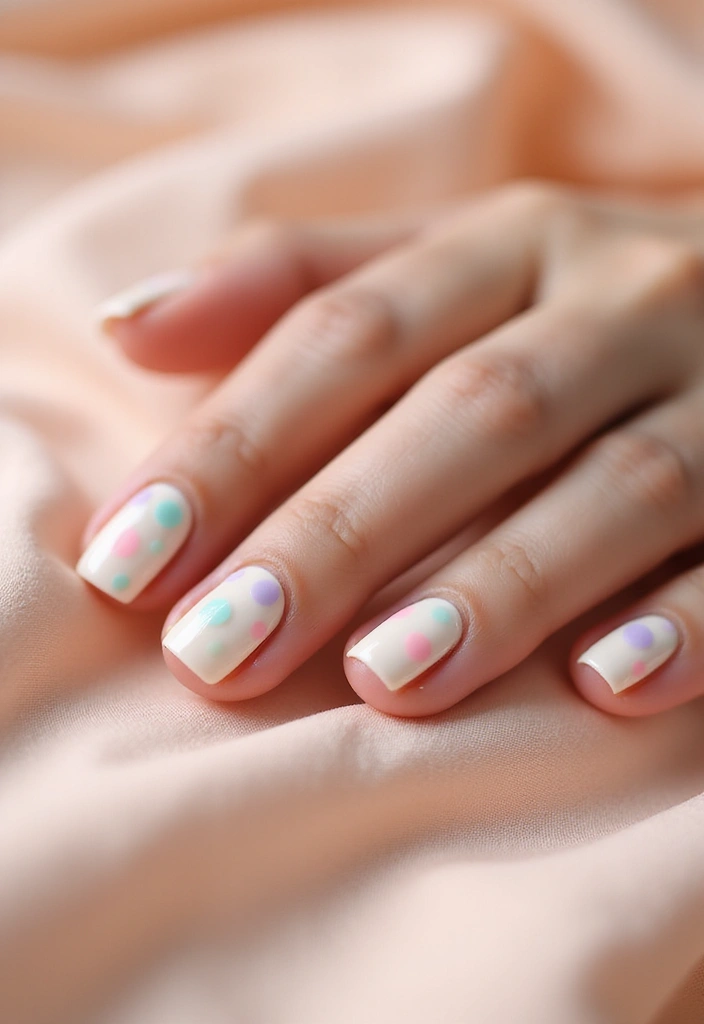28 Minimalist Nails with a Twist for Late 2025 - 3. Soft Pastel Dots