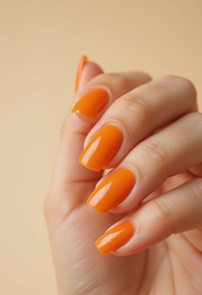 28 Rounded Jelly Amber Nails That Pop - 1. Classic Amber Jelly