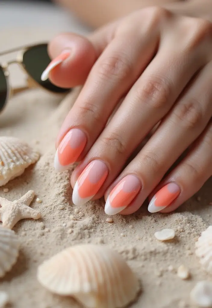 28 Trendy Summer French Nail Designs to Try - 1. Classic with a Twist