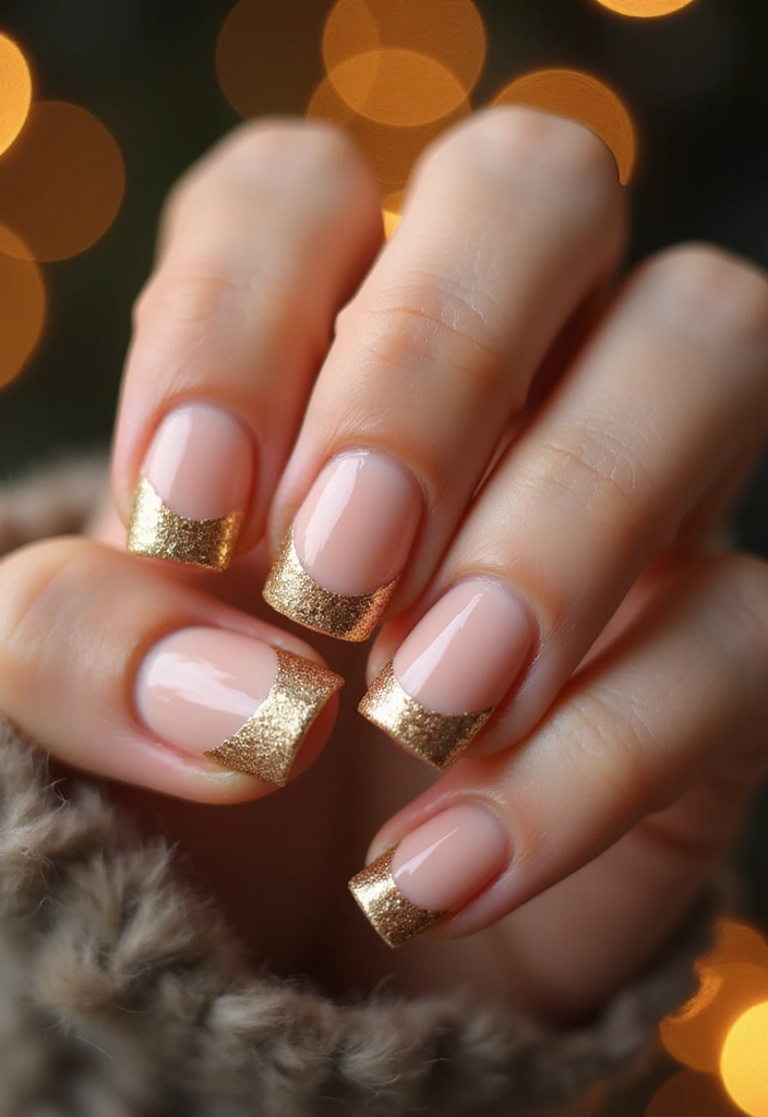 28 Trendy Summer French Nail Designs to Try - 4. Glitter Galore