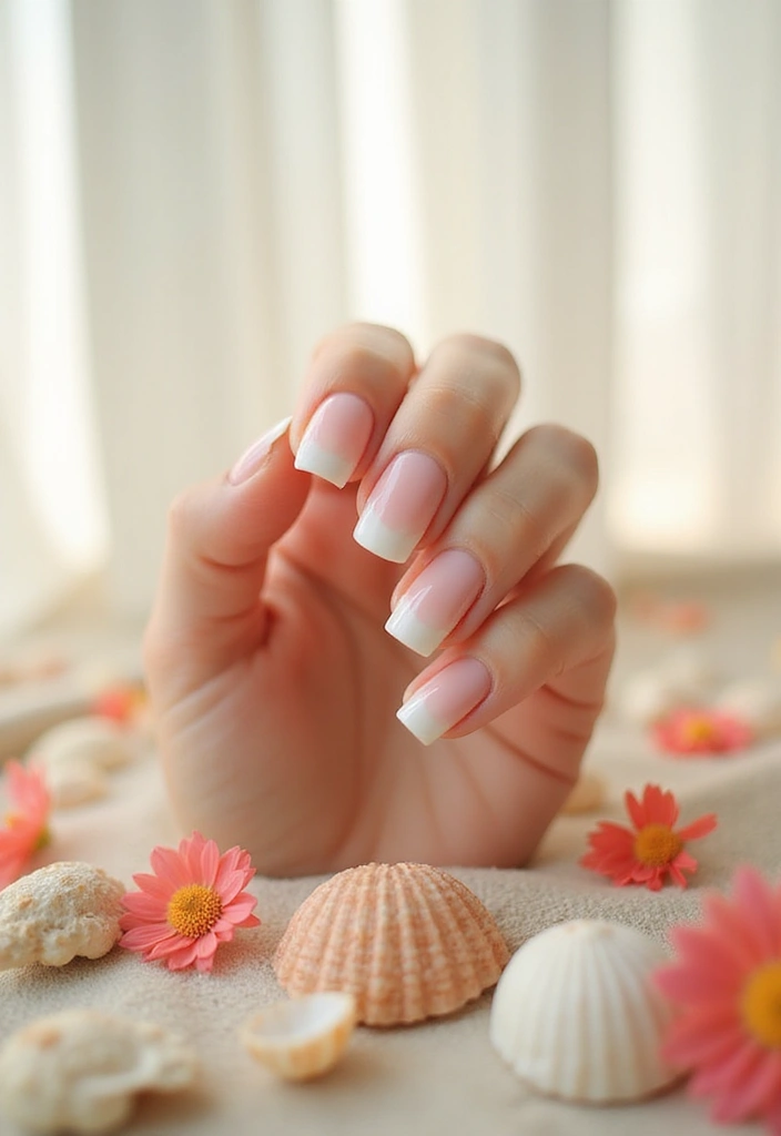 28 Trendy Summer French Nail Designs to Try - 6. Ombre Elegance