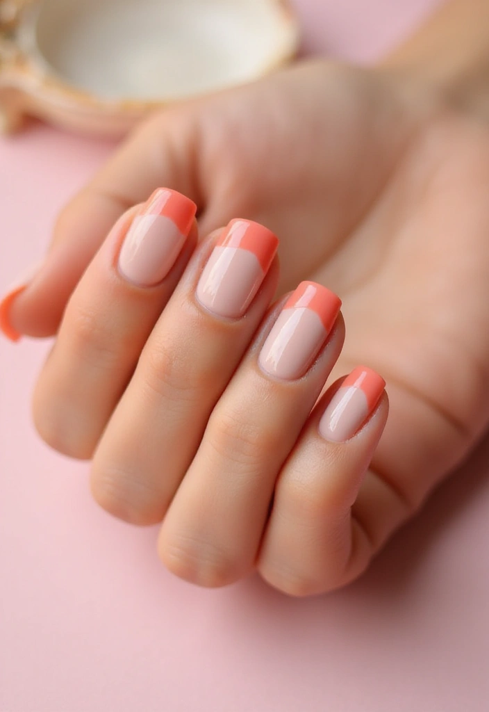 28 Trendy Summer French Nail Designs to Try - 9. Matte Finish
