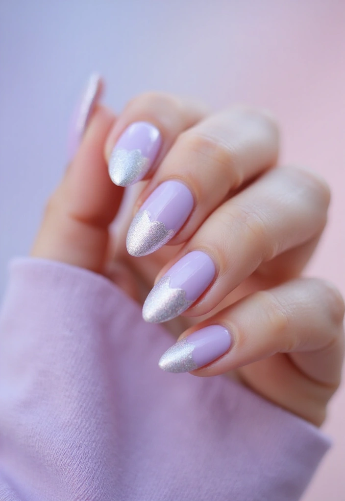29 Almond Aura Nail Ideas to Try This Season - 1. Soft Lavender Aura
