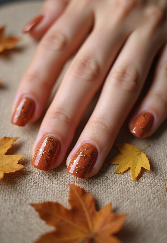 29 Cozy Fall Pumpkin Nail Ideas to Try This October - 11. Muted Pumpkin Colors