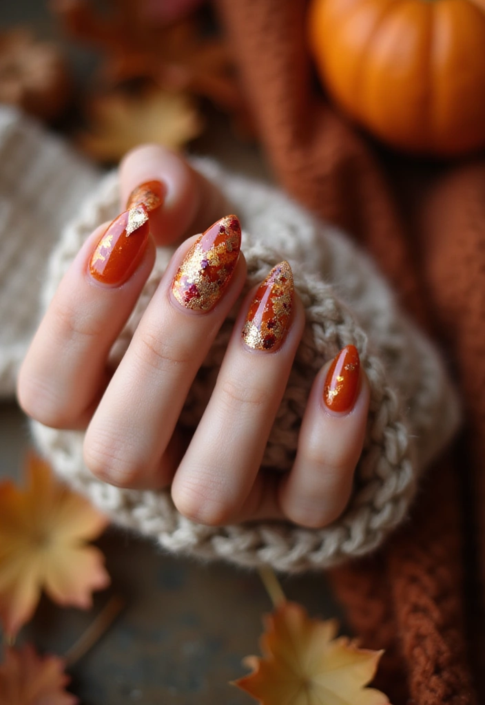 29 Pointed Cat-Eye Manicures for Bold Style - 19. Seasonal Themes