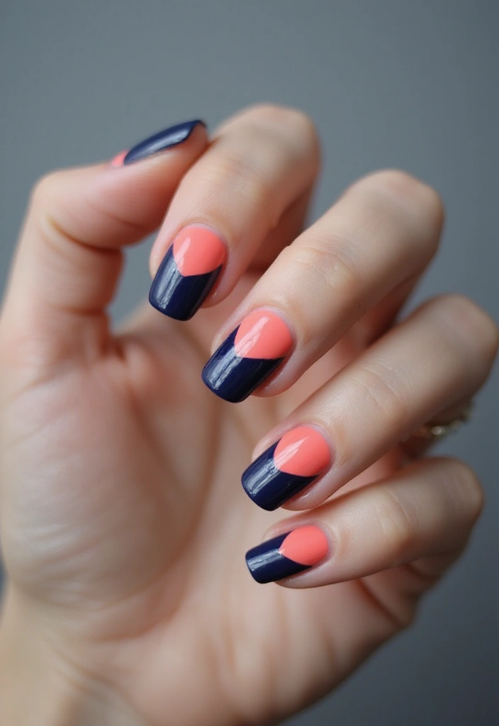 29 Pointed Cat-Eye Manicures for Bold Style - 22. Bold Stripes