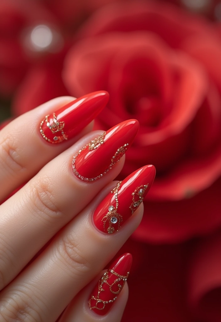30 At-Home Jelly Nail Ideas Anyone Can DIY - 14. Fire Engine Red Jelly