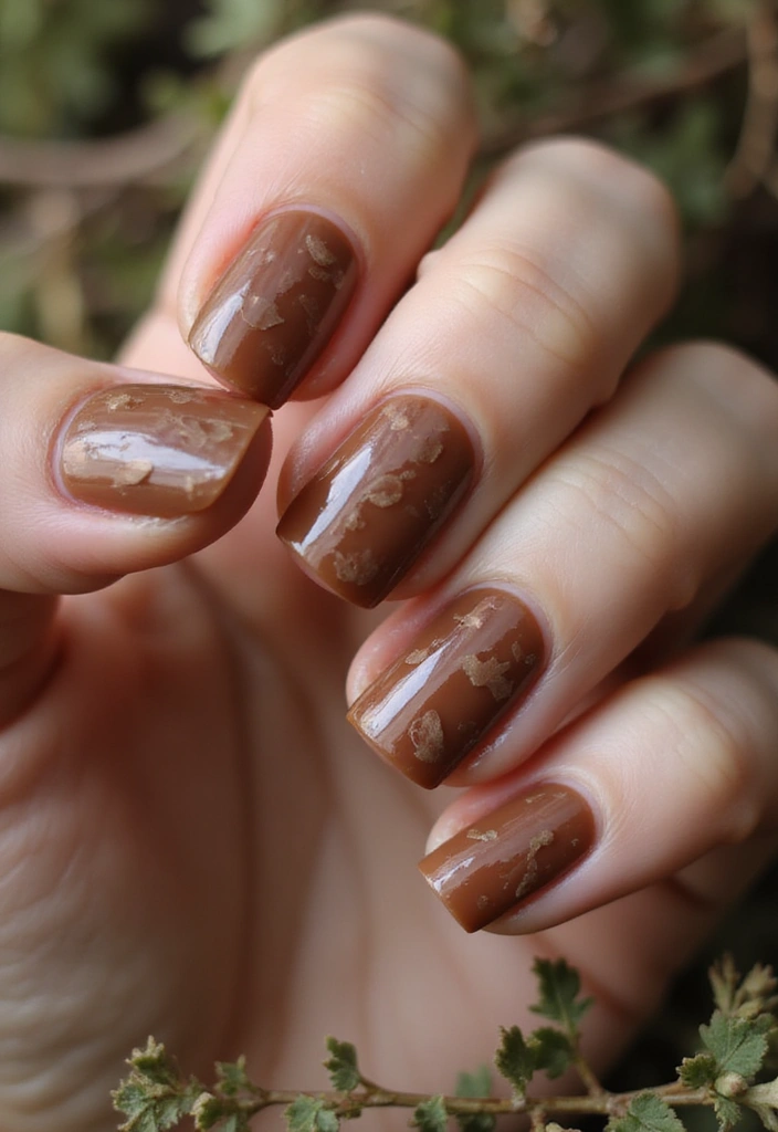 30 At-Home Jelly Nail Ideas Anyone Can DIY - 19. Earthy Brown Jelly