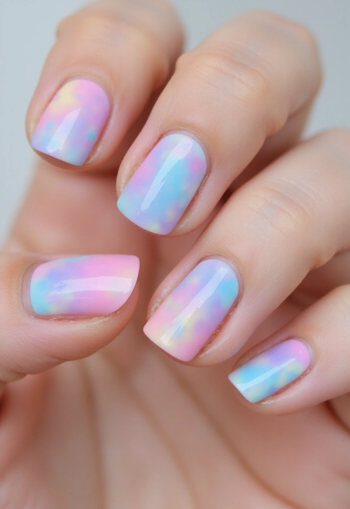30 At-Home Jelly Nail Ideas Anyone Can DIY - 2. Pastel Rainbow Jelly