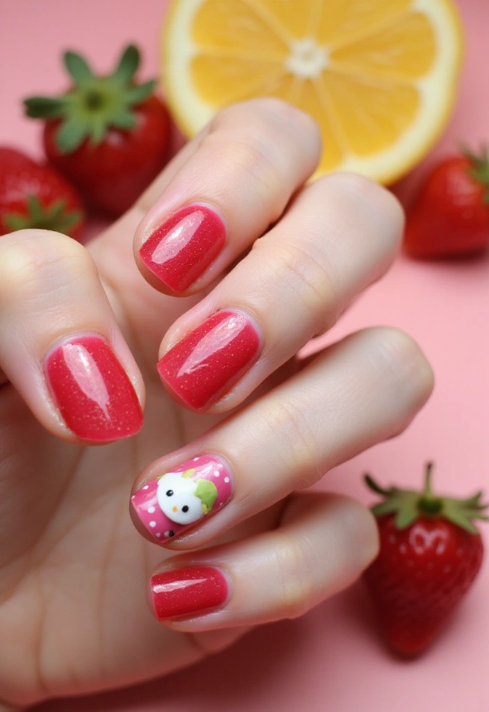 30 At-Home Jelly Nail Ideas Anyone Can DIY - 20. Berry Delight Jelly