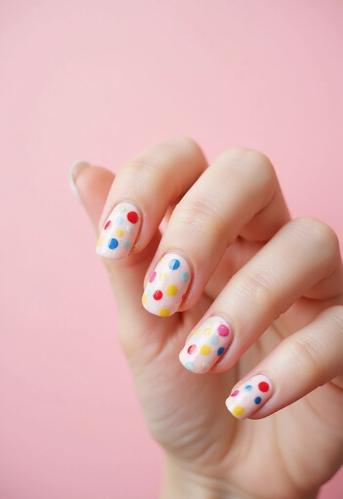 30 At-Home Jelly Nail Ideas Anyone Can DIY - 25. Dainty Dot Jelly