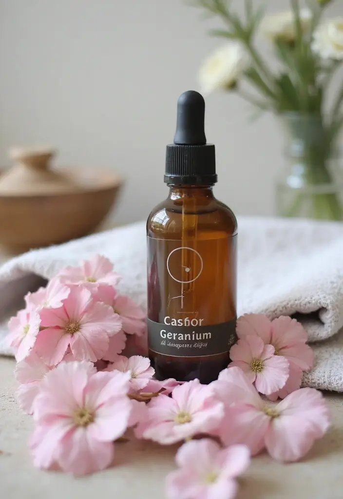 31 Hydrating Nail Oil Blends to Try at Home - 11. Castor Oil & Geranium Restoration