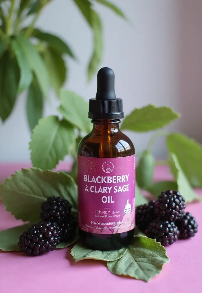 31 Hydrating Nail Oil Blends to Try at Home - 24. Blackberry Oil & Clary Sage Balance
