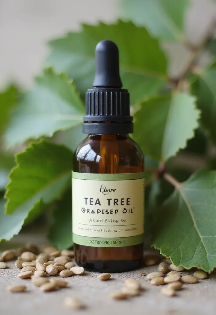 31 Hydrating Nail Oil Blends to Try at Home - 4. Tea Tree & Grapeseed Protection