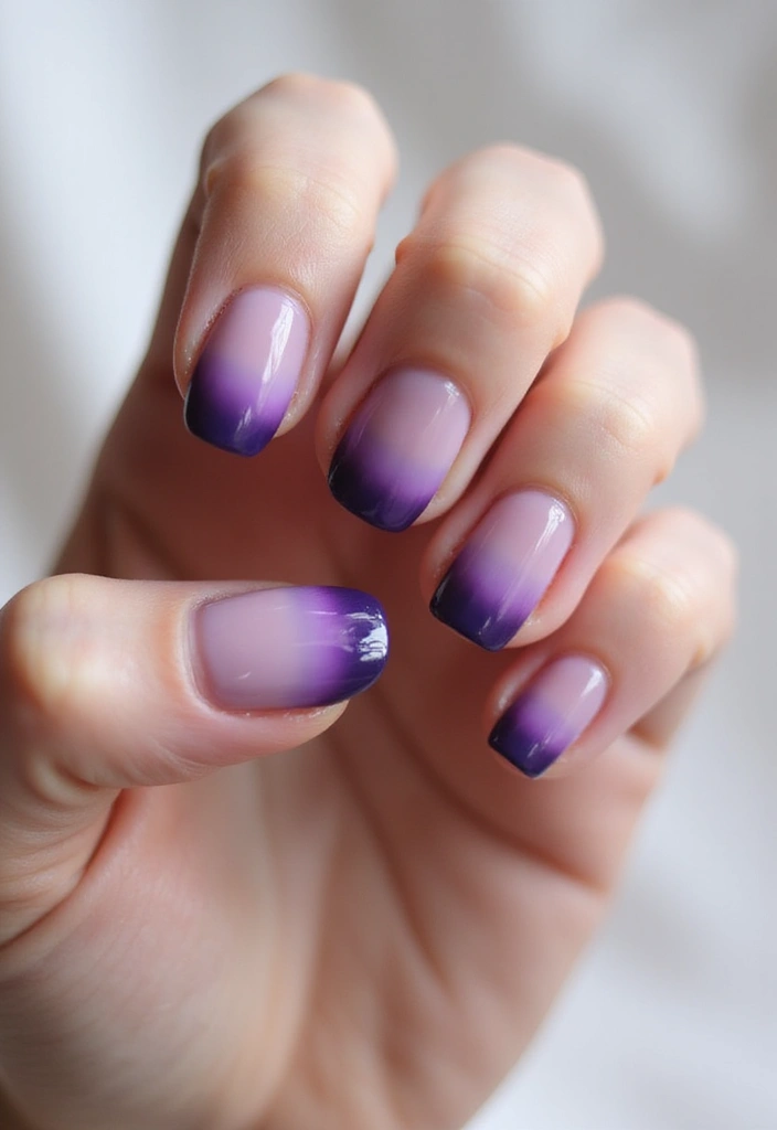 31 Velvet Cat-Eye French Tip Nails for Luxe Vibes - 2. Ombre Velvet Effect