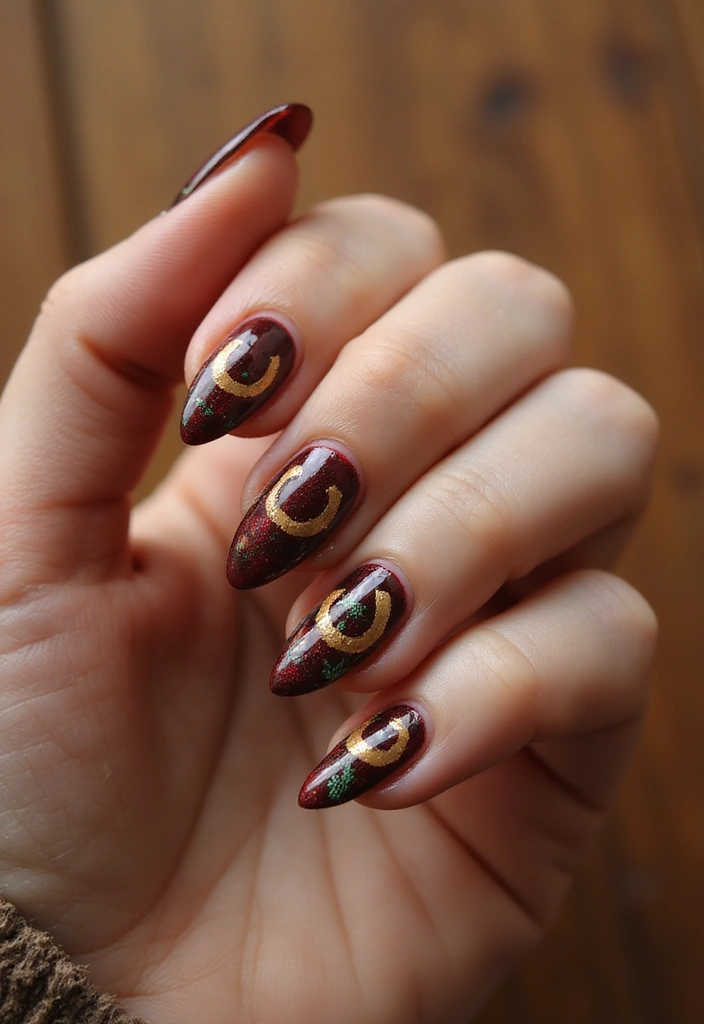 31 Velvet Cat-Eye French Tip Nails for Luxe Vibes - 21. Wild West Velvet