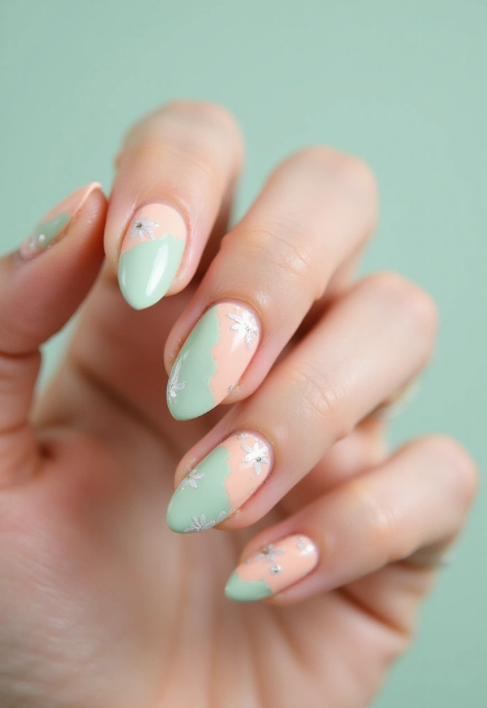 32 Magical Marble Designs for a Harvest Moon Look - 28. Harvest Pastels