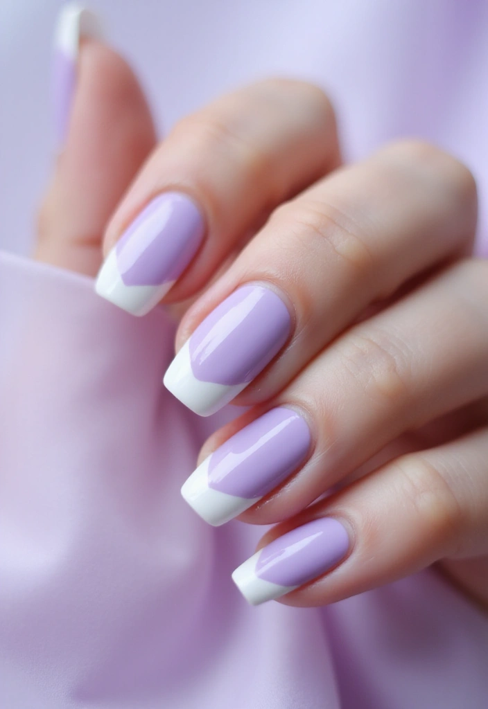 33 Cloud-Inspired French Tips for Dreamy Nails - 3. Lavender Haze