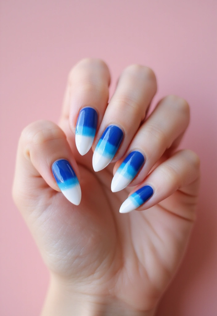 33 Cloud-Inspired French Tips for Dreamy Nails - 30. Fun Fades