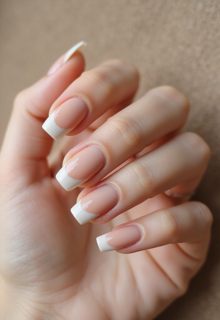 33 Stiletto Milky Fade Designs for Dramatic Nails - 21. Earthy Tones