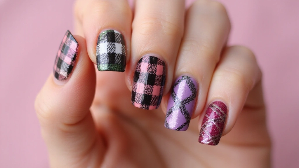 26 Coffin-Shaped Plaid Nails for Trendy Looks