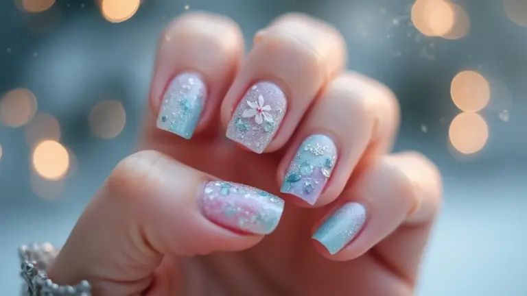 27 Frosted French Tip Nails to Try for Winter Glam