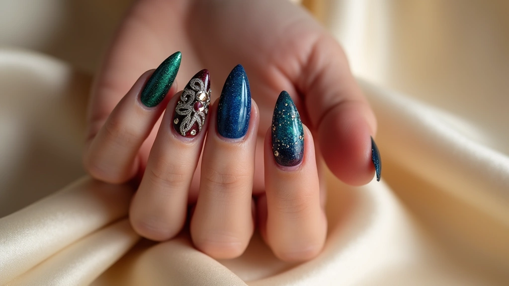 31 Velvet Cat-Eye French Tip Nails for Luxe Vibes