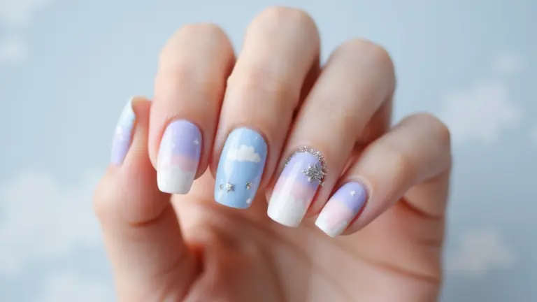 33 Cloud-Inspired French Tips for Dreamy Nails