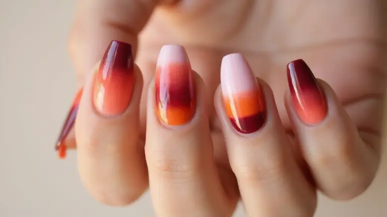 34 Sun-Kissed Ombre Nails for September Style